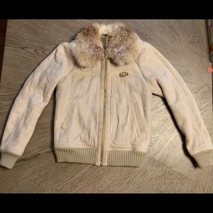 Authentic Gucci Shearling Leather Jacket
